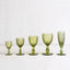Copo de vinho branco em verde - Conjunto de 6